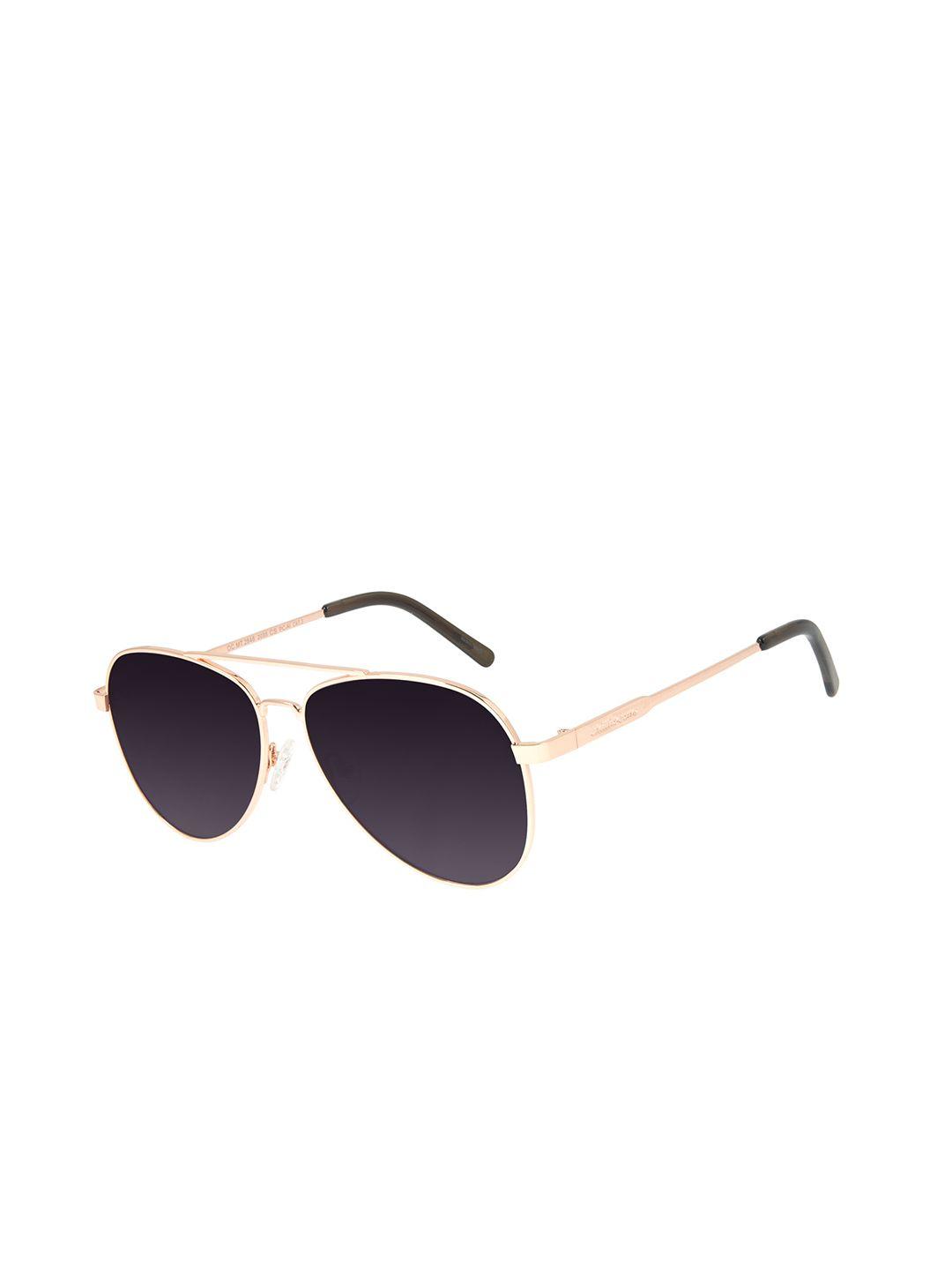 chilli beans unisex black lens & gold-toned sunglasses with uv protected lens ocmt30832095