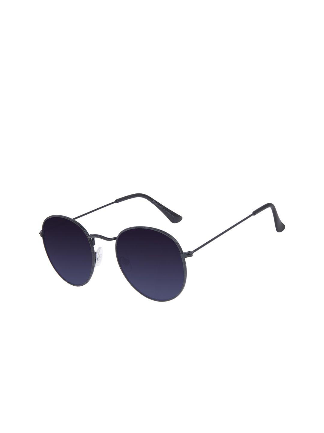 chilli beans unisex blue lens & black round sunglasses with uv protected lens ocmt30878201