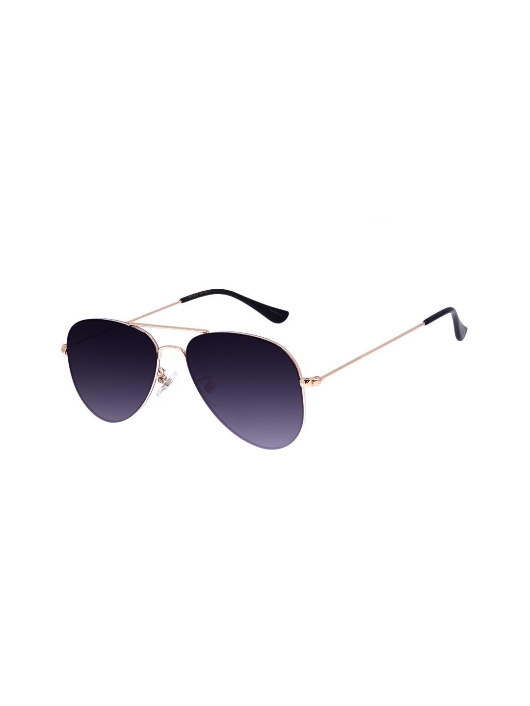 chilli beans unisex grey lens & gold-toned aviator sunglasses with uv protected lens ocmt30752021