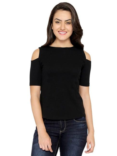 chimpanzee black regular fit top