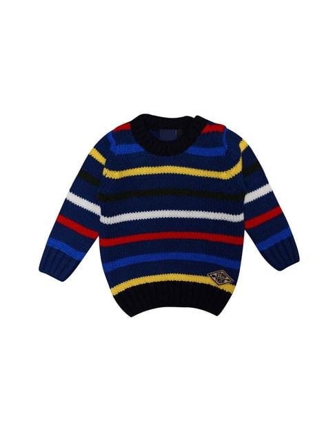chimprala kids blue striped sweater