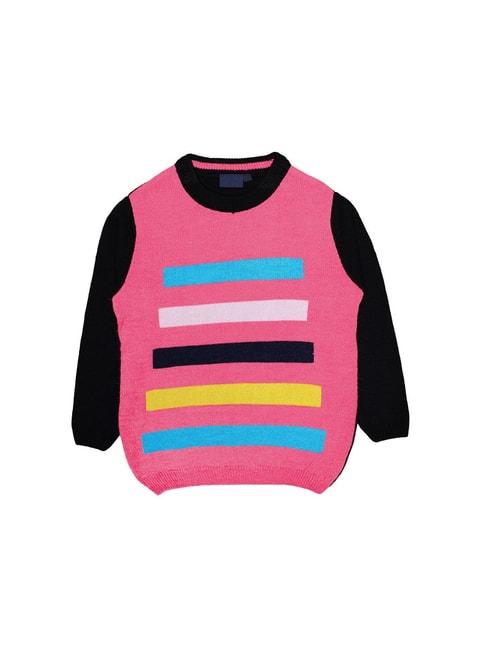 chimprala kids pink printed sweater