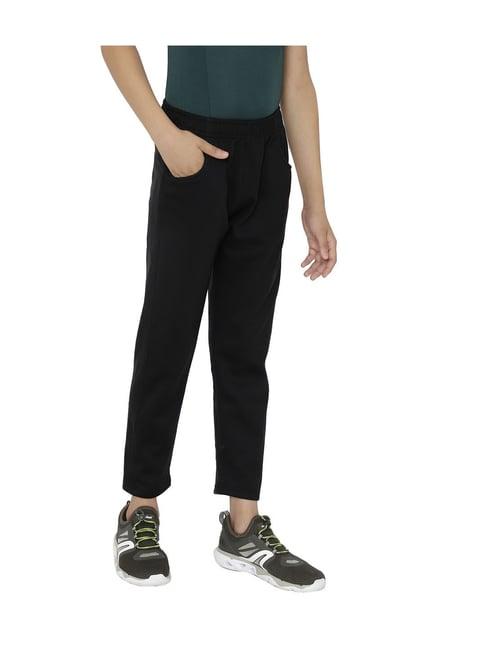 chimprala kids black solid joggers