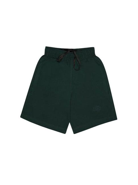 chimprala kids green solid shorts