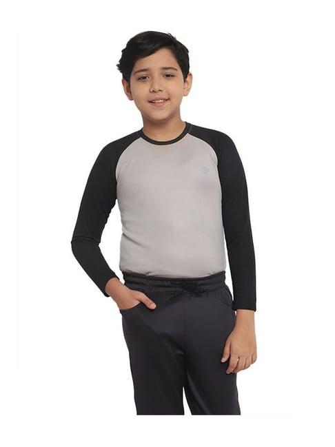 chimprala kids grey solid joggers