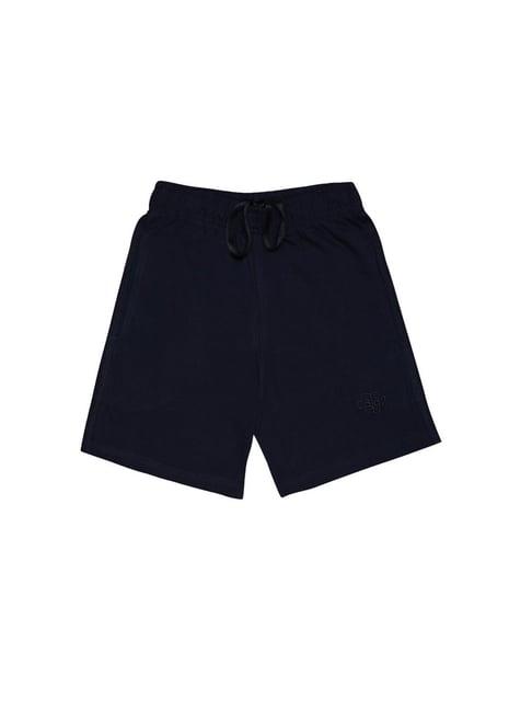 chimprala kids navy solid shorts