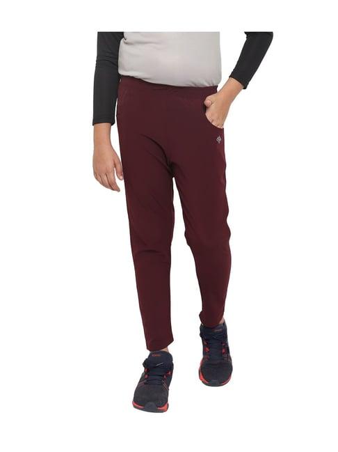 chimprala kids wine solid joggers