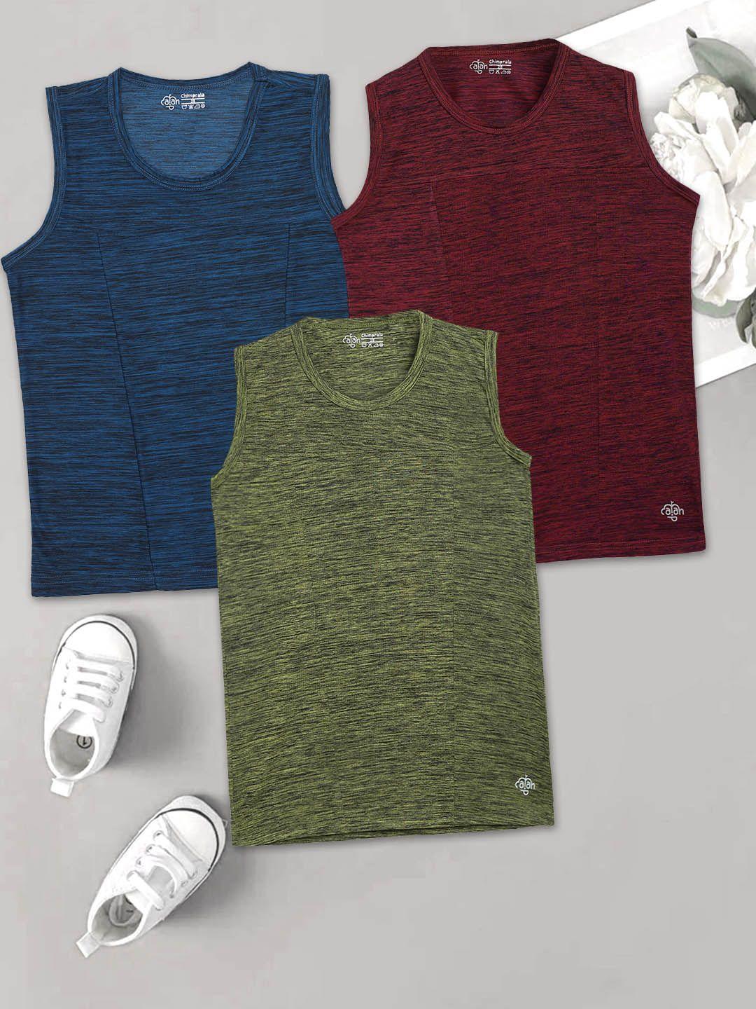 chimprala pack of 3 boys round neck casual t-shirt