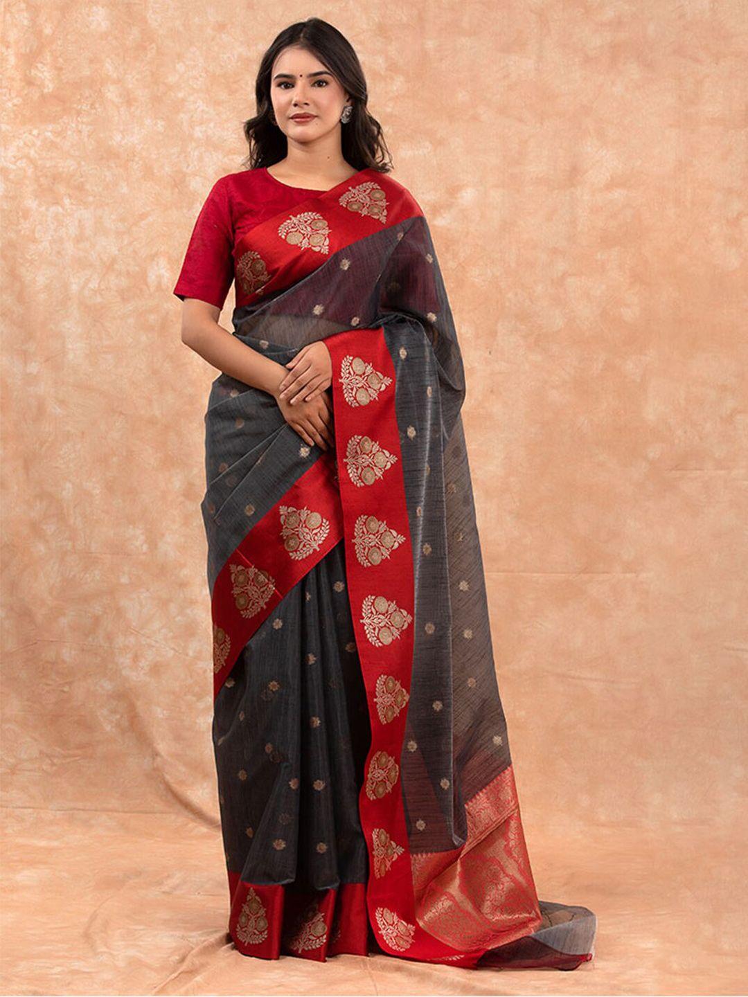 chinaya banaras ethnic motifs woven design zari pure cotton banarasi saree