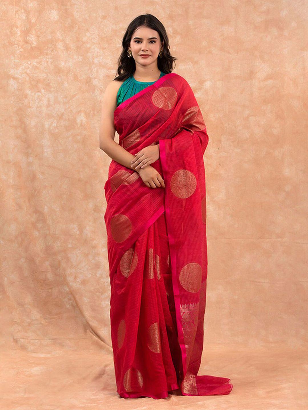 chinaya banaras ethnic motifs woven design zari pure cotton banarasi saree