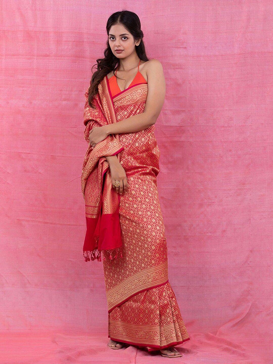 chinaya banaras ethnic motifs woven design zari saree