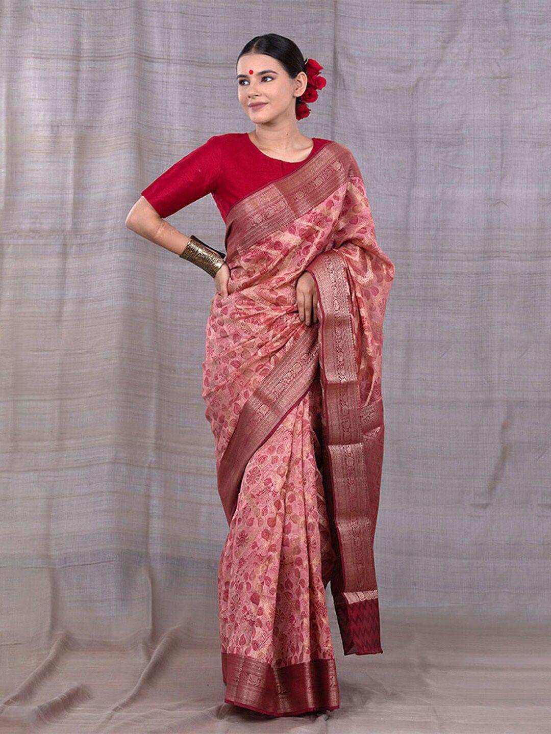 chinaya banaras ethnic motifs woven design zari saree