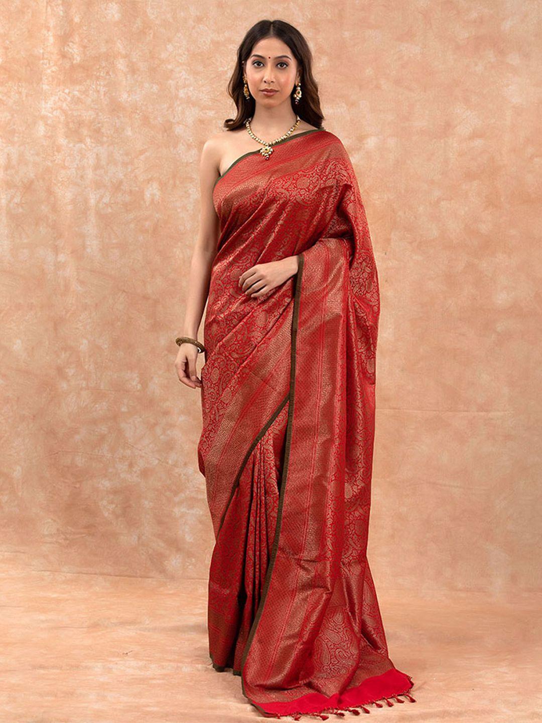 chinaya banaras ethnic motifs woven design zari saree