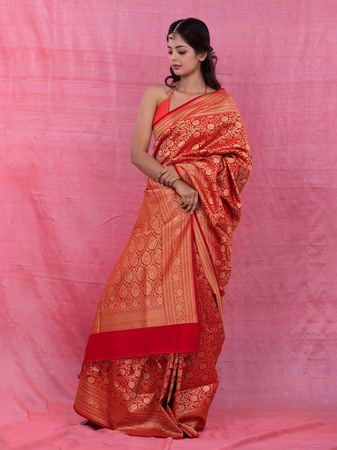 chinaya banaras ethnic motifs woven design zari saree