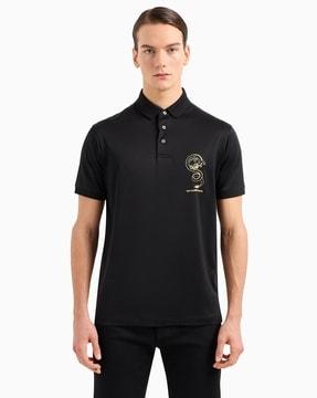 chinese new year regular fit blended polo t-shirt