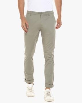 chinos with button welt pockets