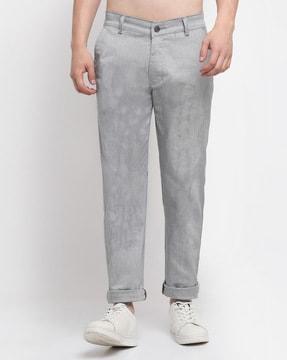 chinos with mid-rise waist