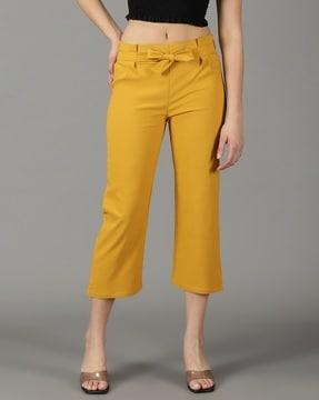 chinos with waist tie-up