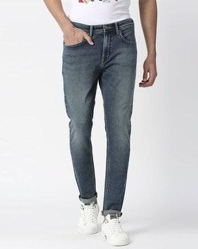 chinox mid-wash super skinny fit jeans