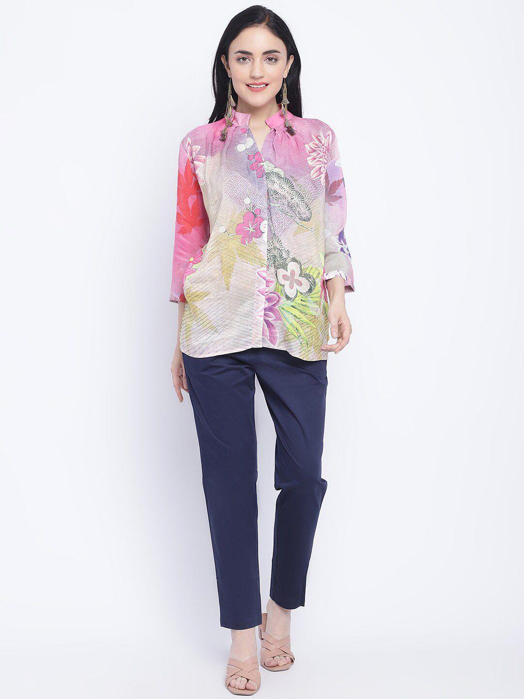 chique floral printed casual shirt