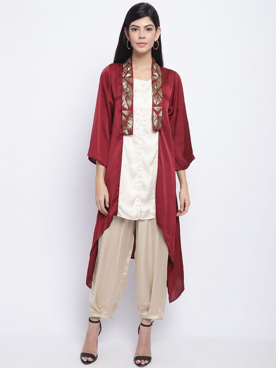 chique maroon satin maxi dress