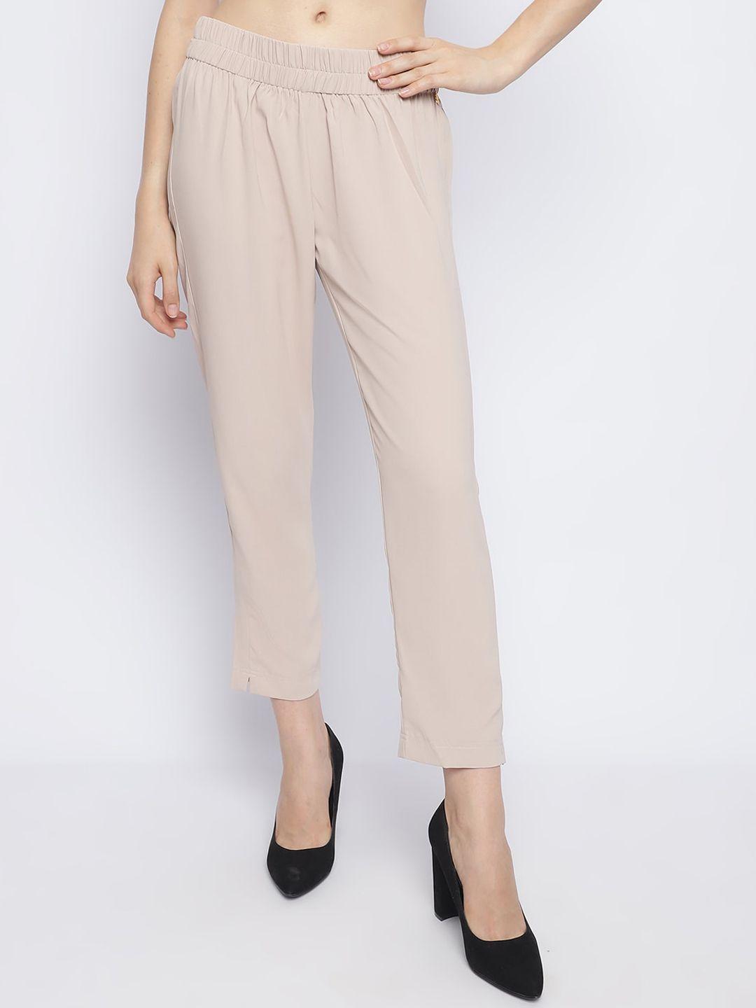 chique women mid-rise cigarette trousers