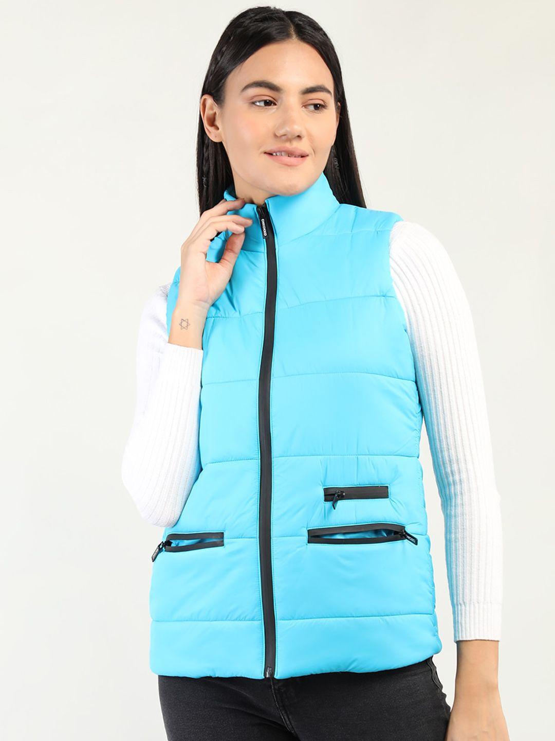 chkokko women blue lightweight outdoor padded jacket