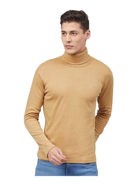 chkokko beige regular fit t-shirt