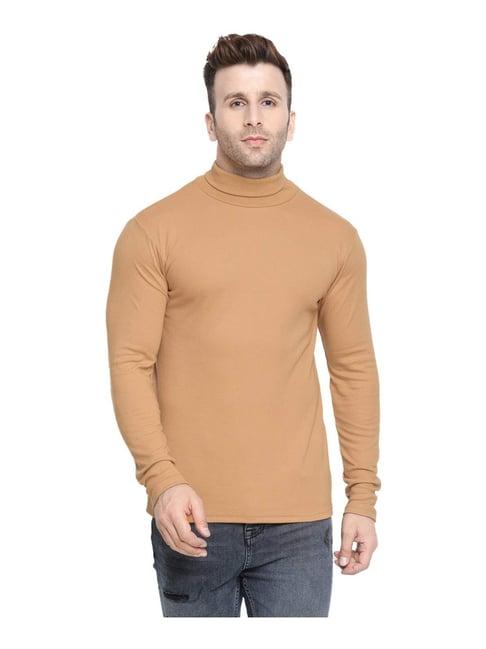 chkokko beige regular fit t-shirt