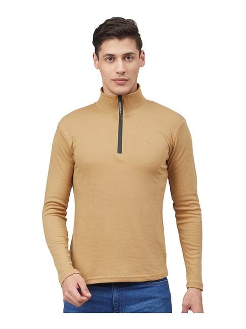 chkokko beige regular fit t-shirt