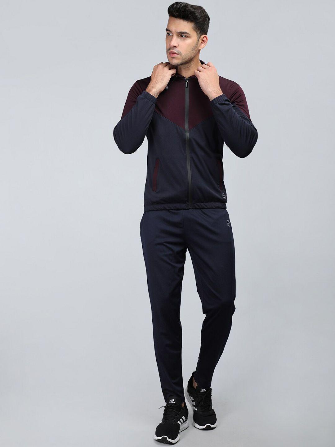 chkokko colourblocked hooded sports tracksuit