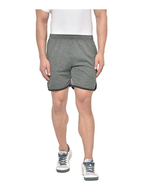 chkokko dark grey regular fit sports shorts