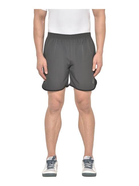 chkokko dark grey regular fit sports shorts