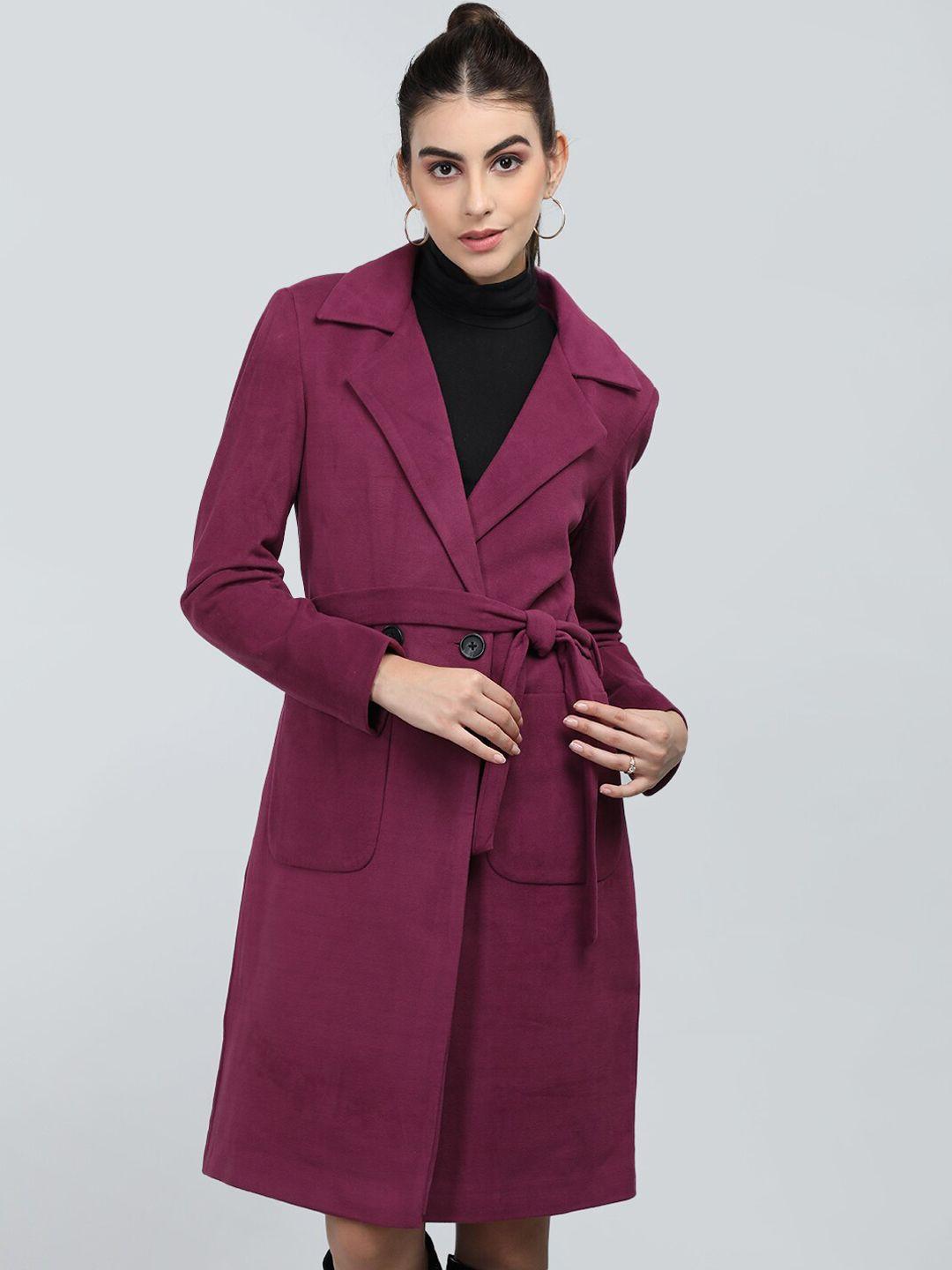 chkokko double breasted woollen trench coats