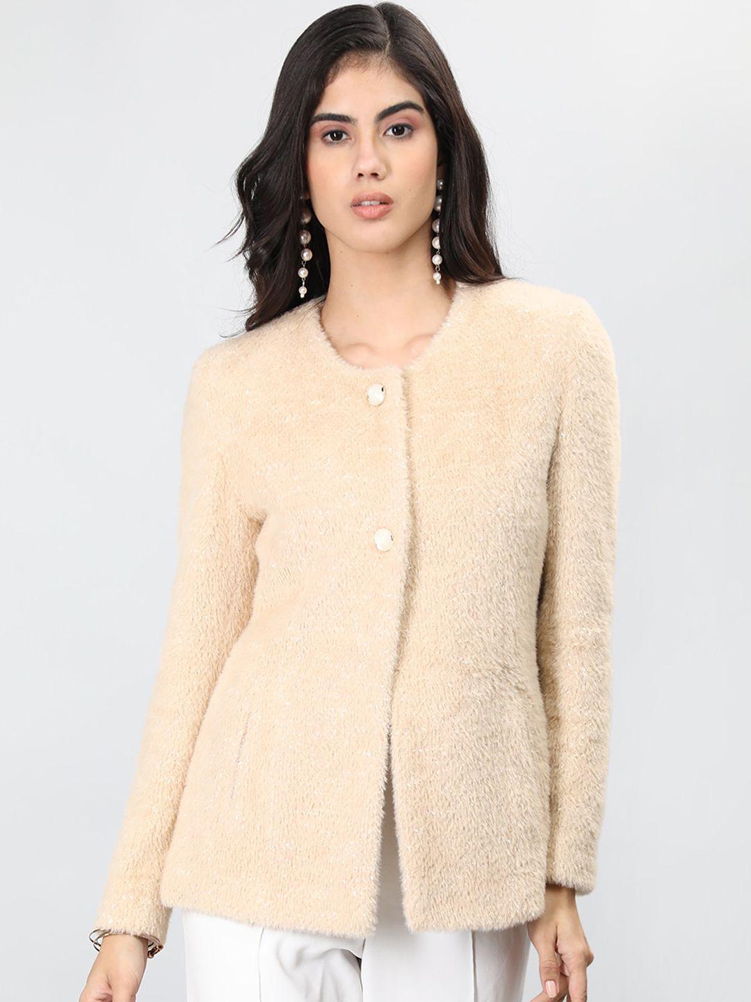 chkokko faux fur trim woollen winter coats