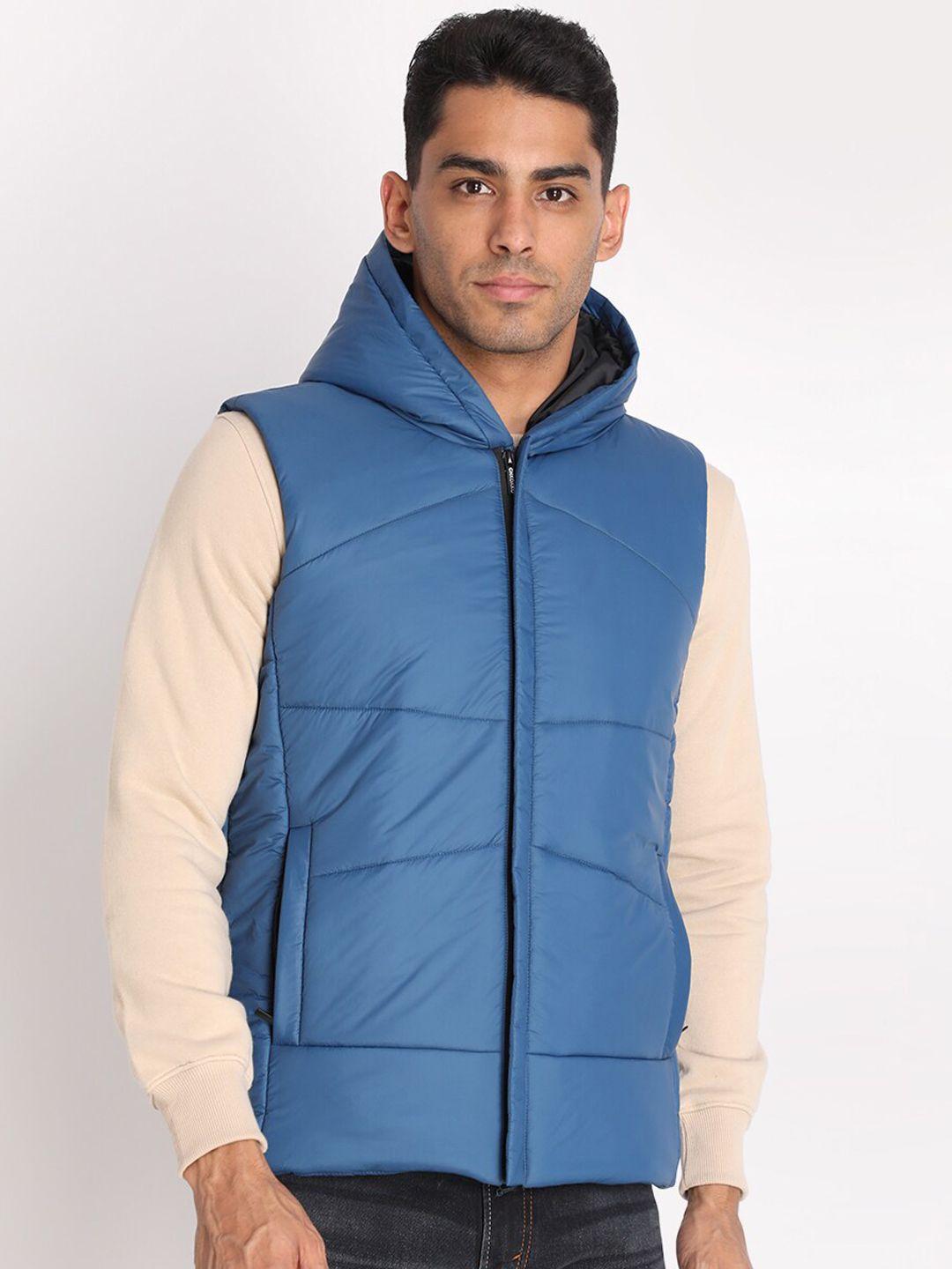 chkokko men blue lightweight outdoor padded jacket