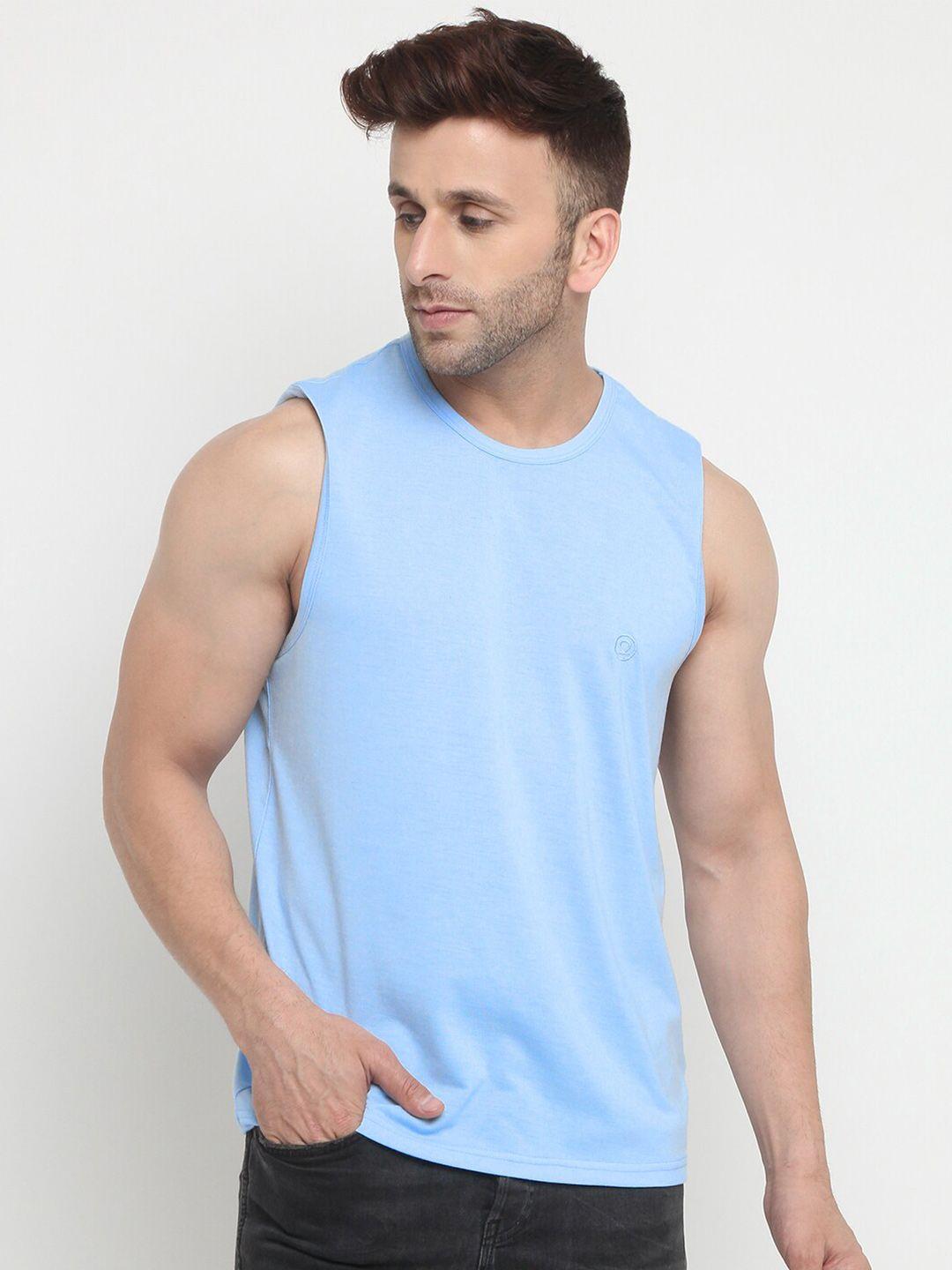 chkokko men blue training or gym t-shirt