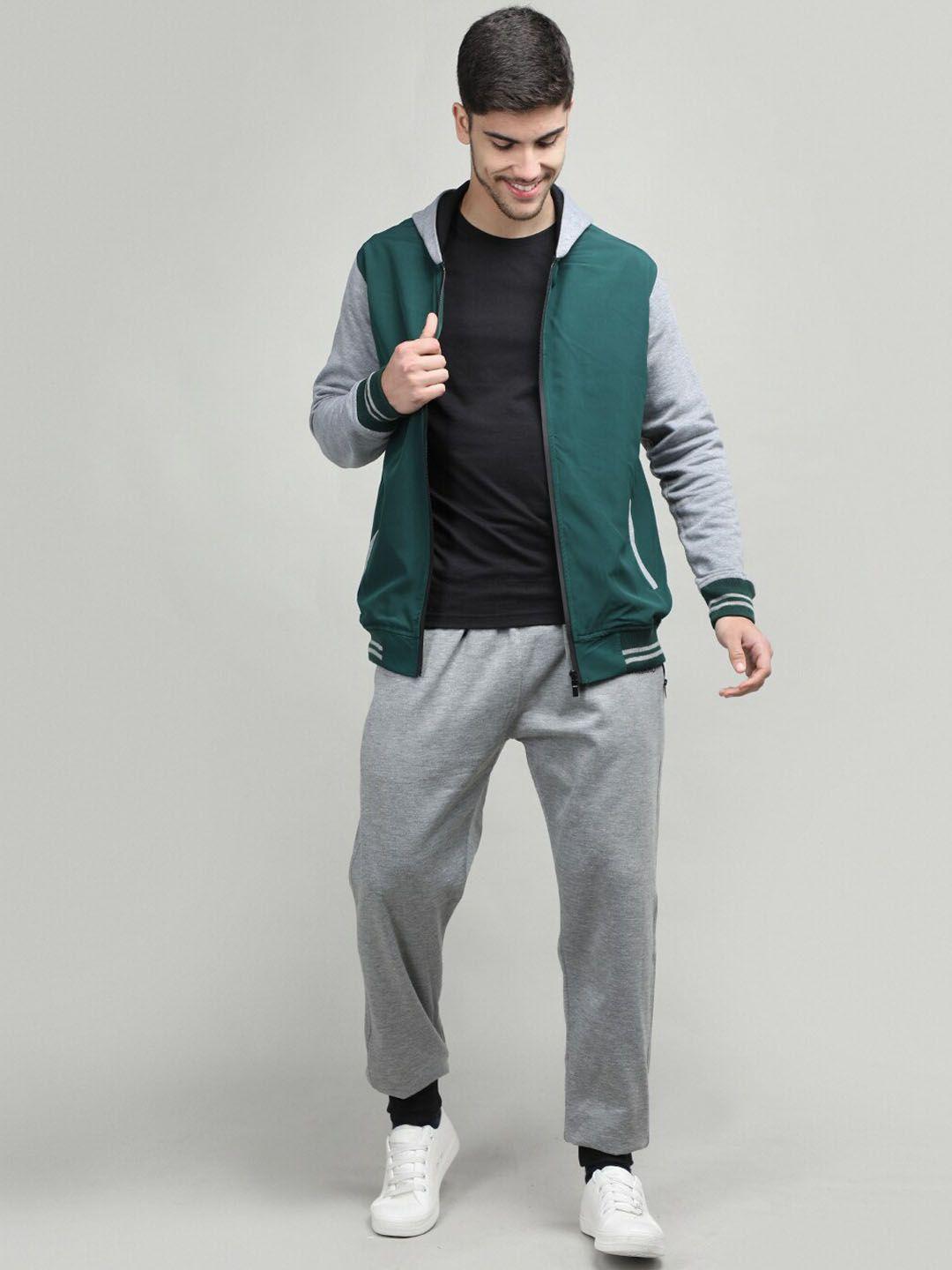 chkokko men fleece hooded tracksuit