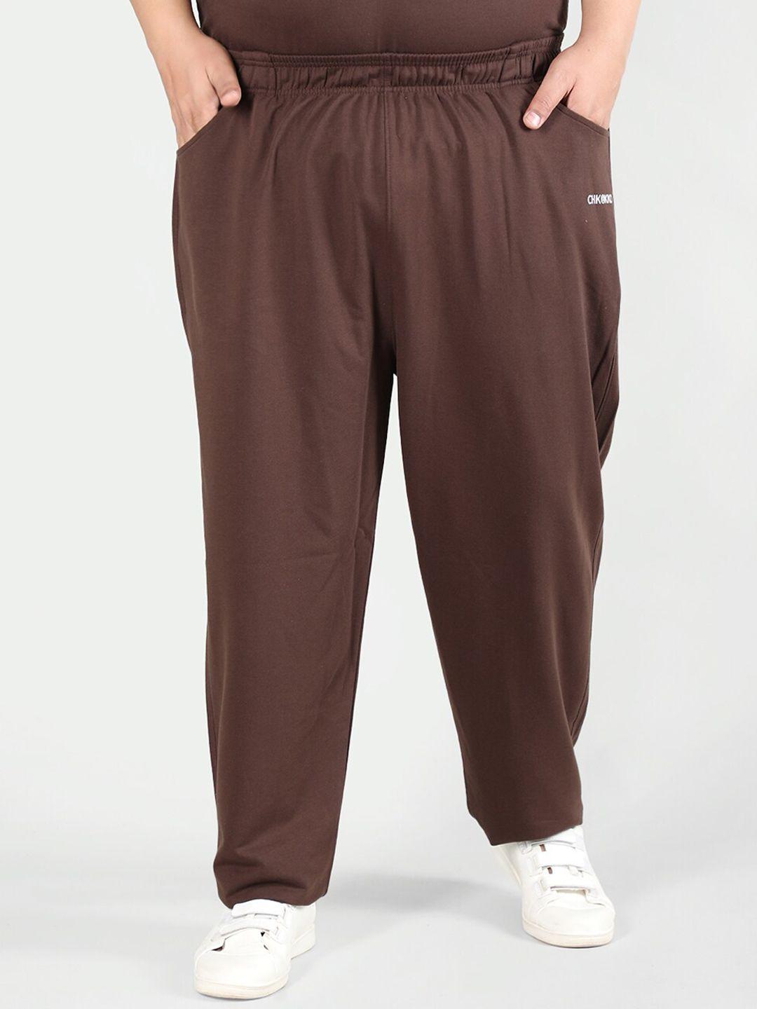 chkokko men plus size mid-rise relaxed-fit track pants