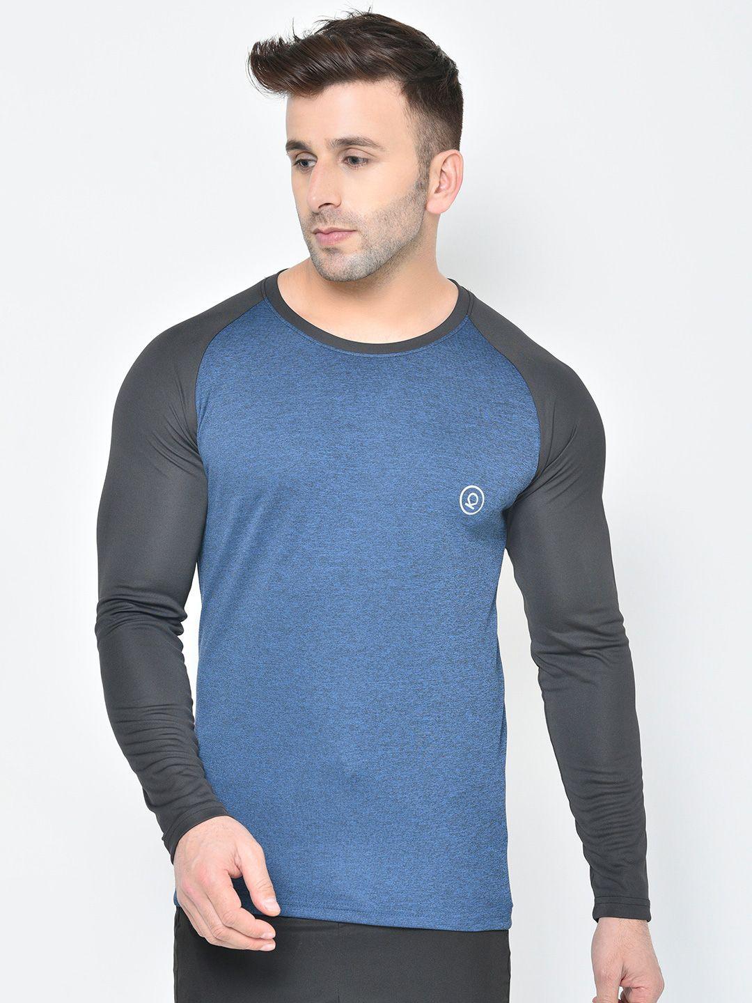 chkokko men raglan sleeves dri-fit training or gym slim fit t-shirt