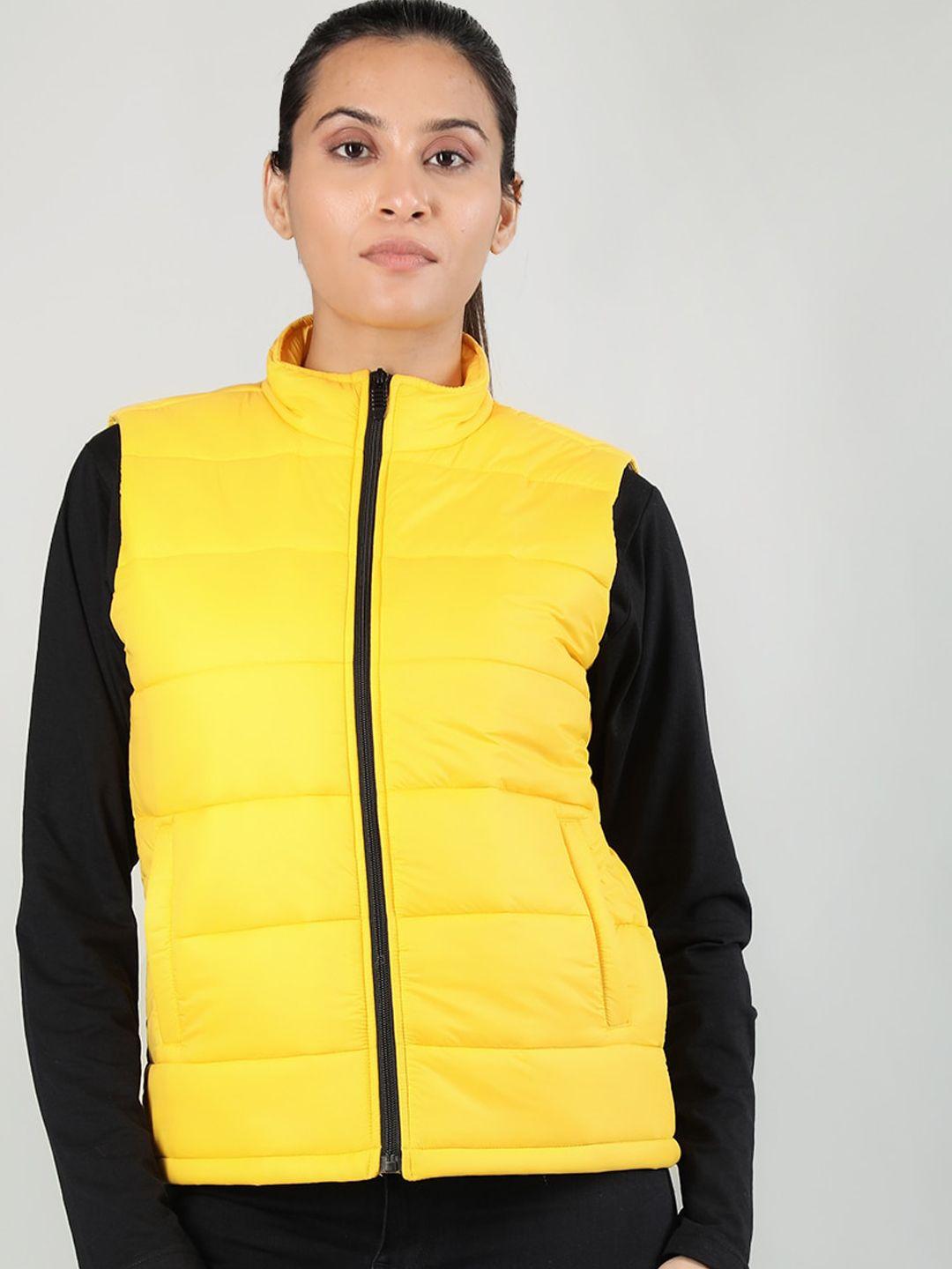 chkokko mock collar lightweight padded jacket