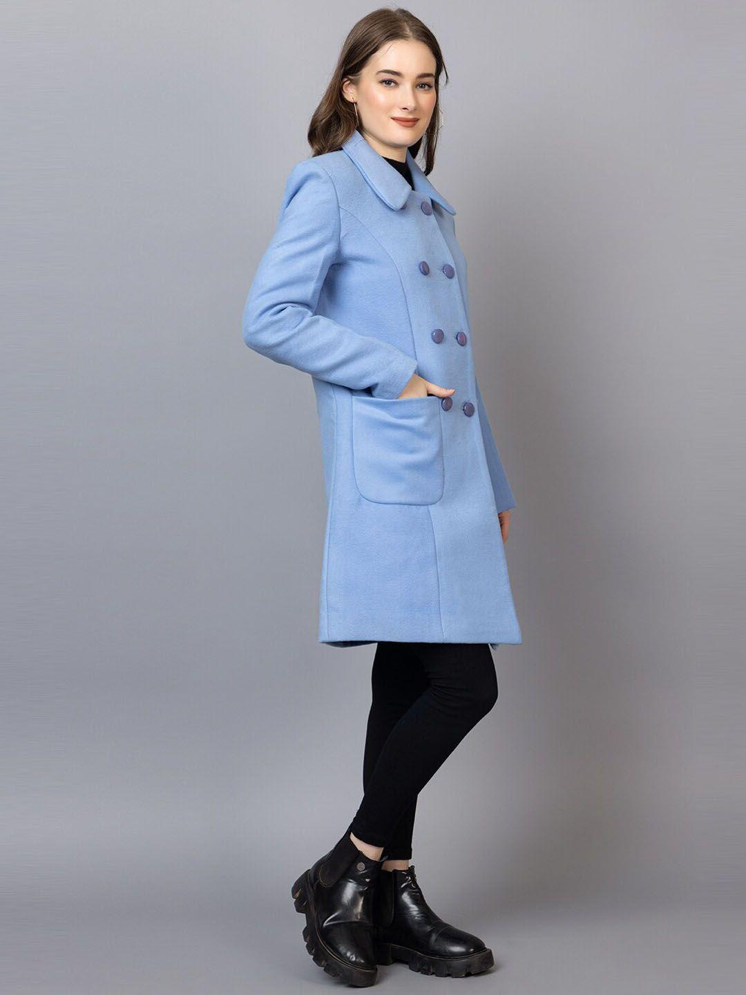 chkokko peter pan collar longline trench coat