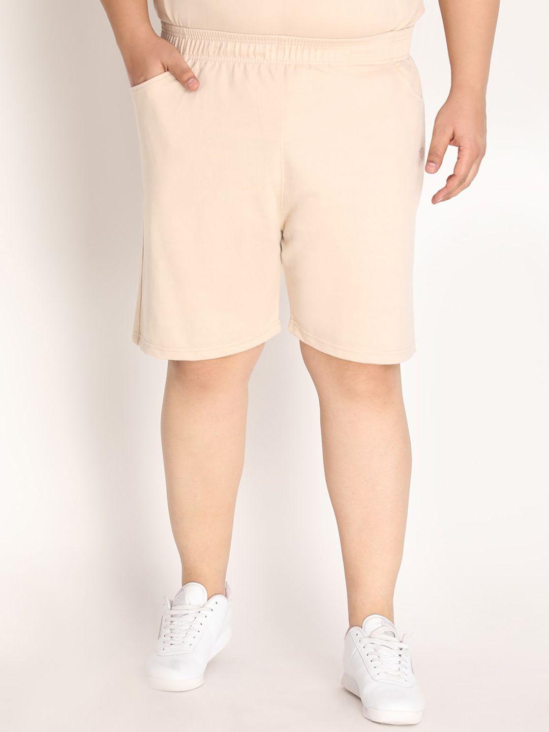 chkokko plus men beige outdoor sports shorts