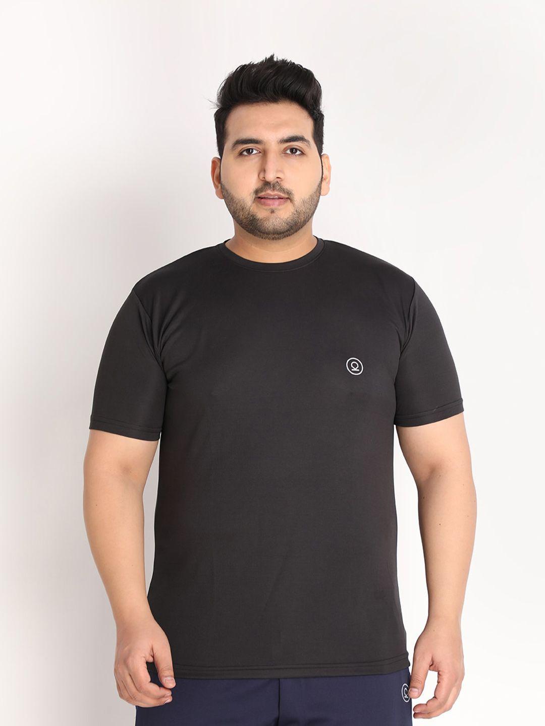 chkokko plus men black training or gym t-shirt