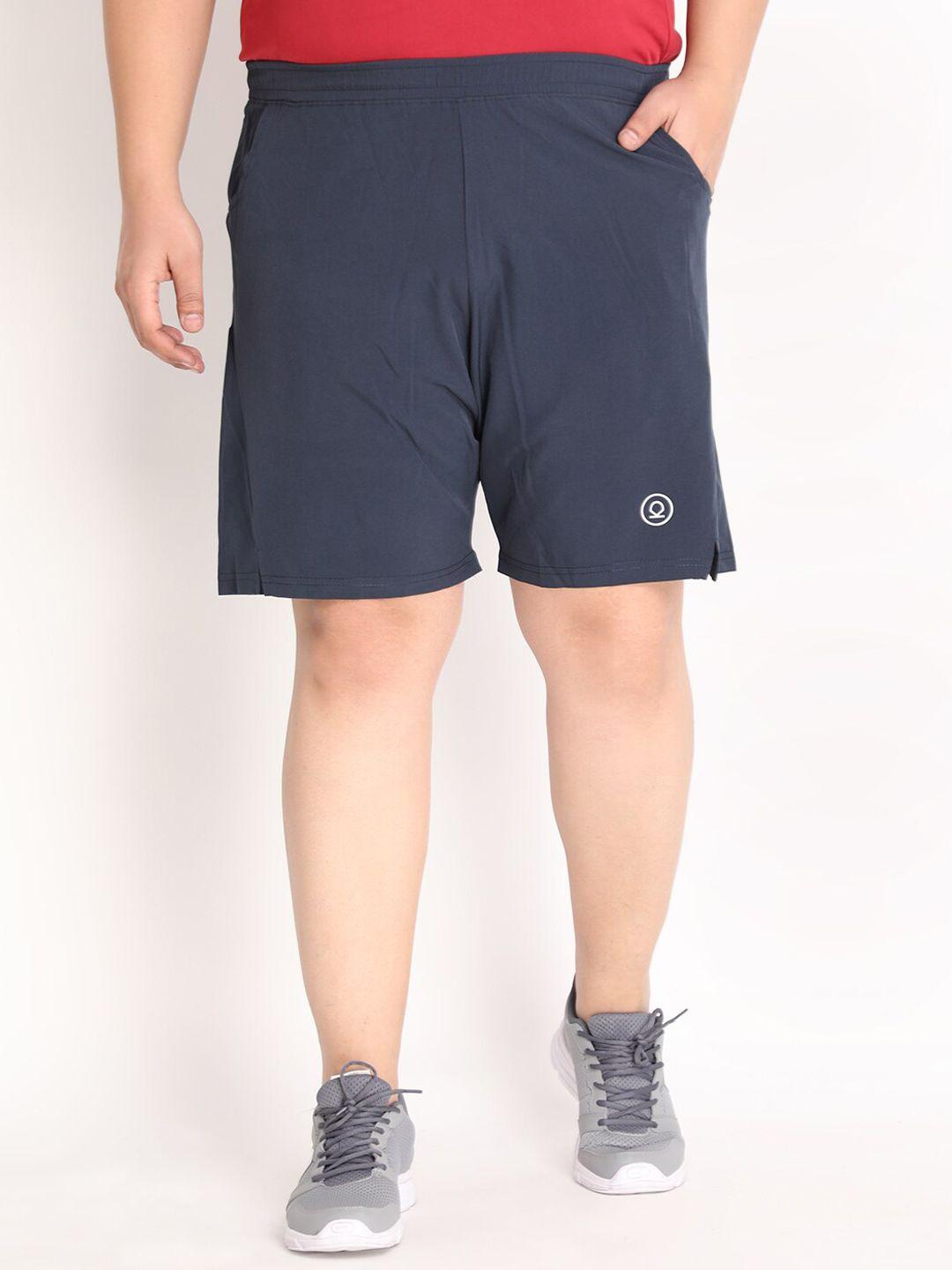 chkokko plus men blue solid basketball shorts