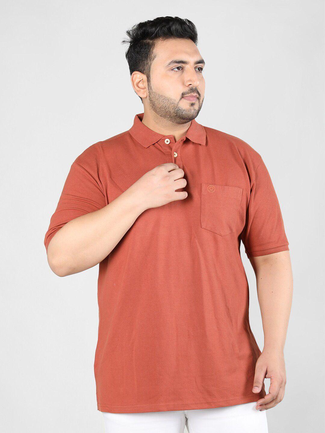 chkokko plus size polo collar cotton casual t-shirt