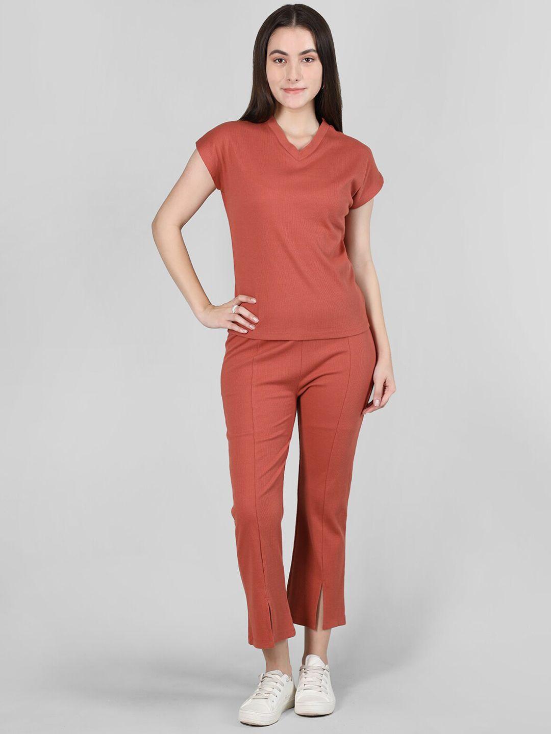 chkokko round neck mid-rise tracksuit