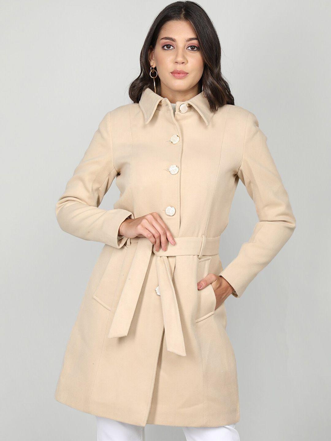 chkokko single breasted stylish trench coat