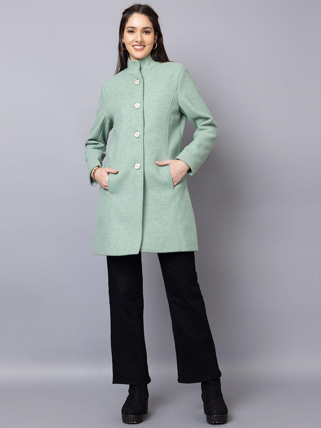 chkokko single breasted wool stylish overcoat