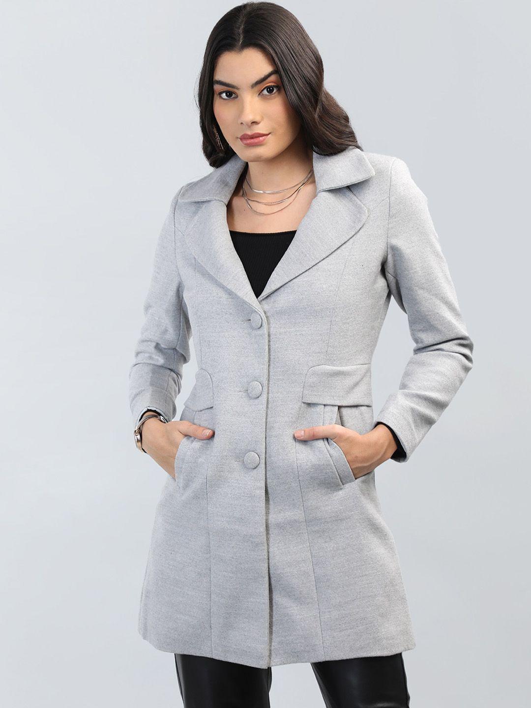 chkokko single breasted woollen overcoat